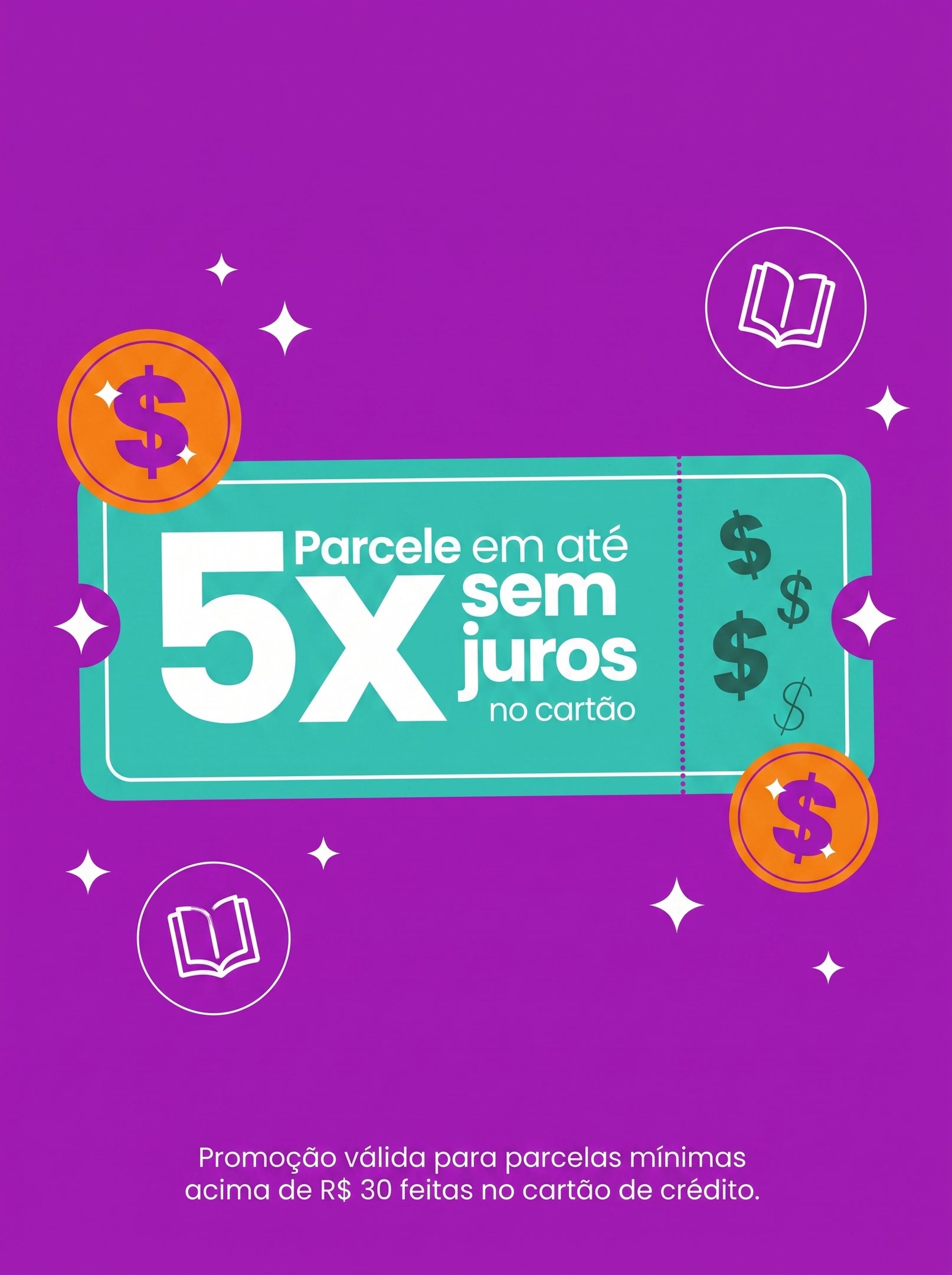 Parcele no Cartão