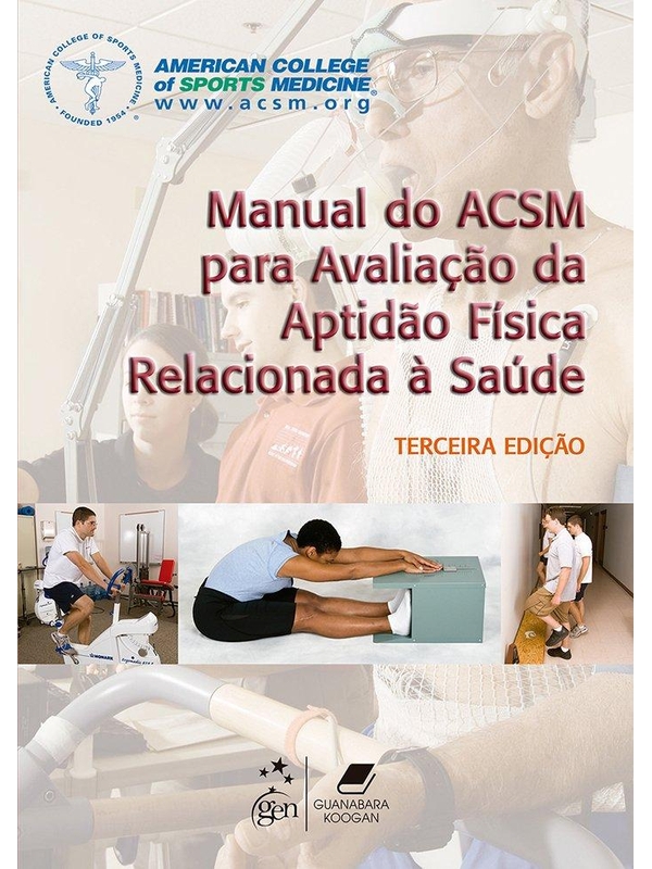 Livro: Manual do ACSM para Avaliação da Aptidão Física Relacionada à ...