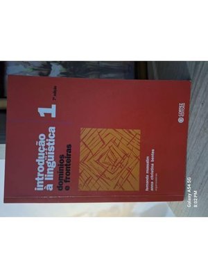 Introdução à Linguistica 1- Domínios e Fronteiras