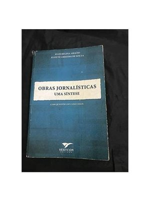 Livro Obras Jornalisticas uma Sintes Ellis Regina Araujo