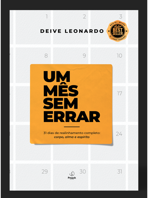 Livro: Um mês sem errar - Deive Leonardo | Estante Virtual